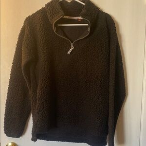 Men's Black Sherpa Sweater